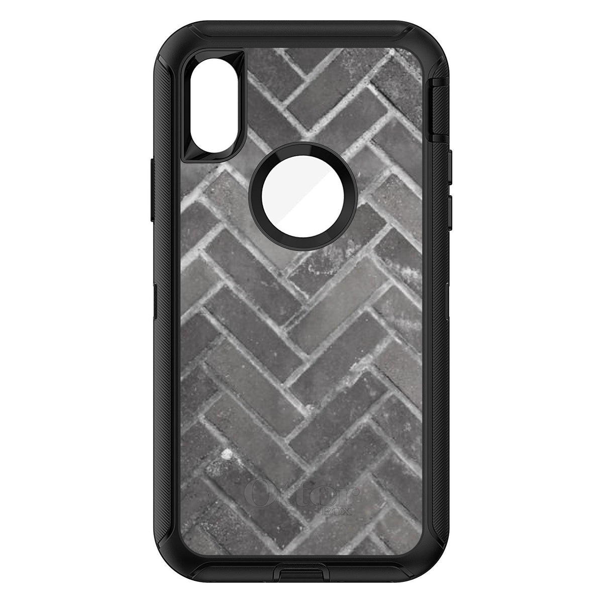 Herringbone Brick Floor OtterBox Defender Case for iPhone & Galaxy, view 3
