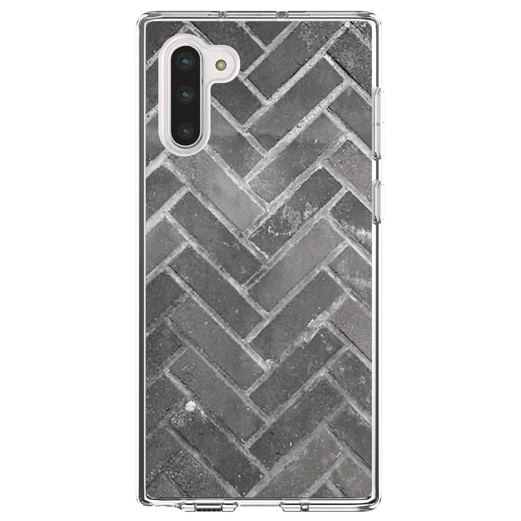 Herringbone Brick Floor Clear Shockproof iPhone Case, view 9