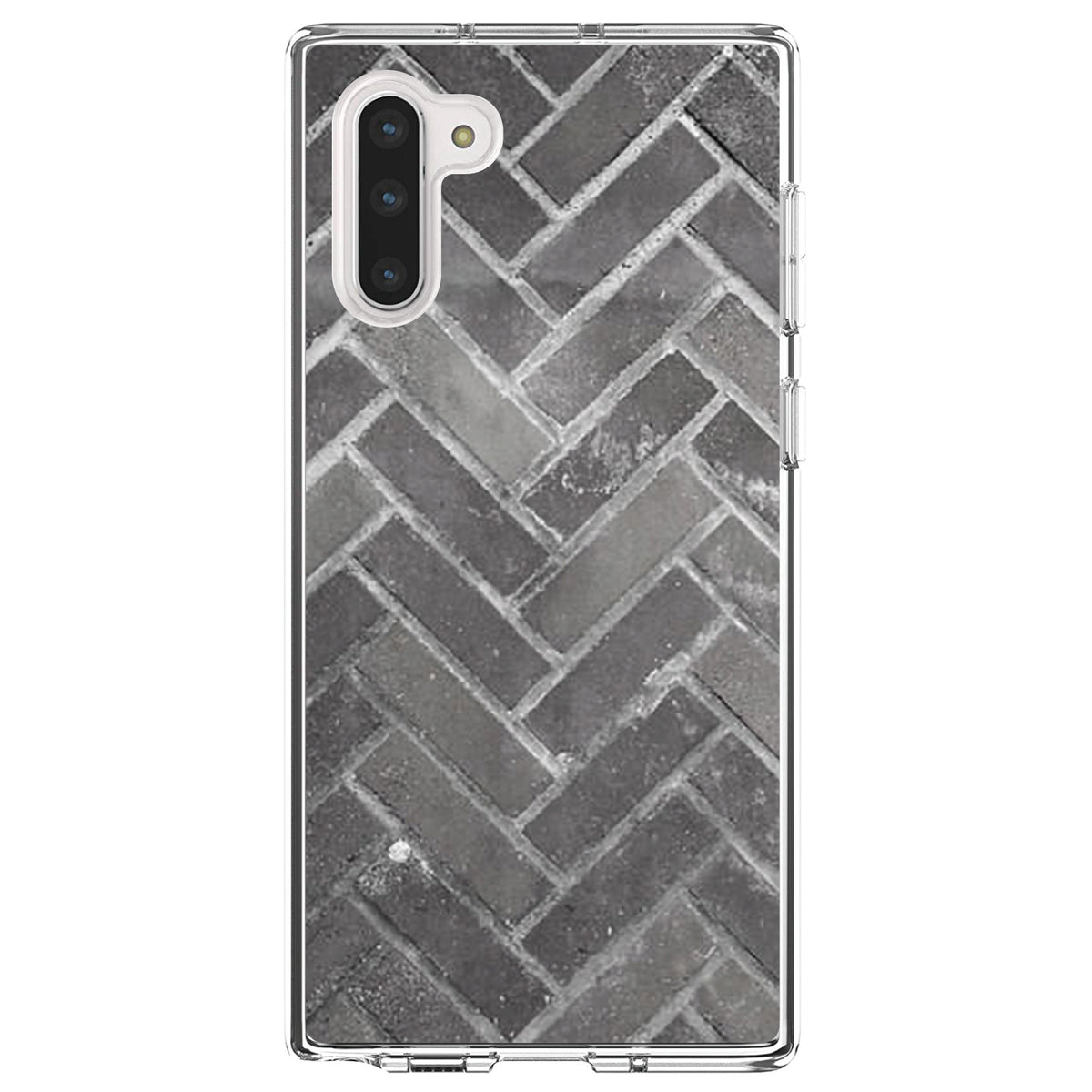 Herringbone Brick Floor Clear Shockproof iPhone Case, view 9