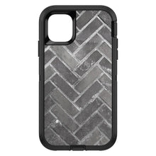 DistinctInk™ OtterBox Defender Series Case for Apple iPhone / Samsung Galaxy / Google Pixel - Herringbone Brick Floor