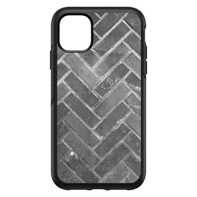 DistinctInk™ OtterBox Symmetry Series Case for Apple iPhone / Samsung Galaxy / Google Pixel - Herringbone Brick Floor