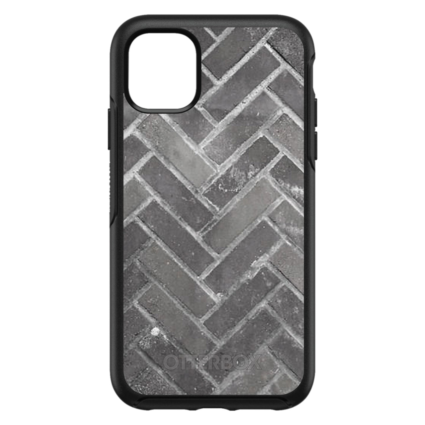 DistinctInk™ OtterBox Symmetry Series Case for Apple iPhone / Samsung Galaxy / Google Pixel - Herringbone Brick Floor