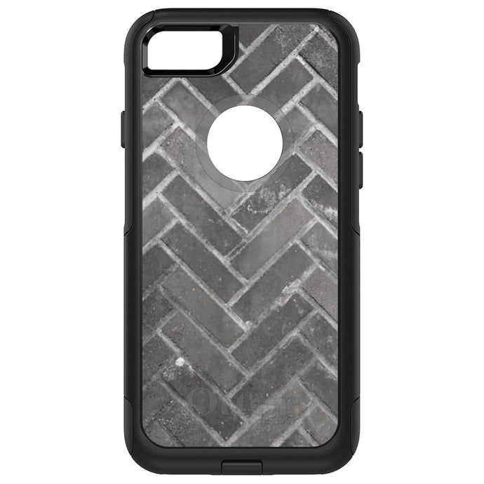 DistinctInk OtterBox Commuter Series Case for Apple iPhone or Samsung Galaxy - Herringbone Brick Floor