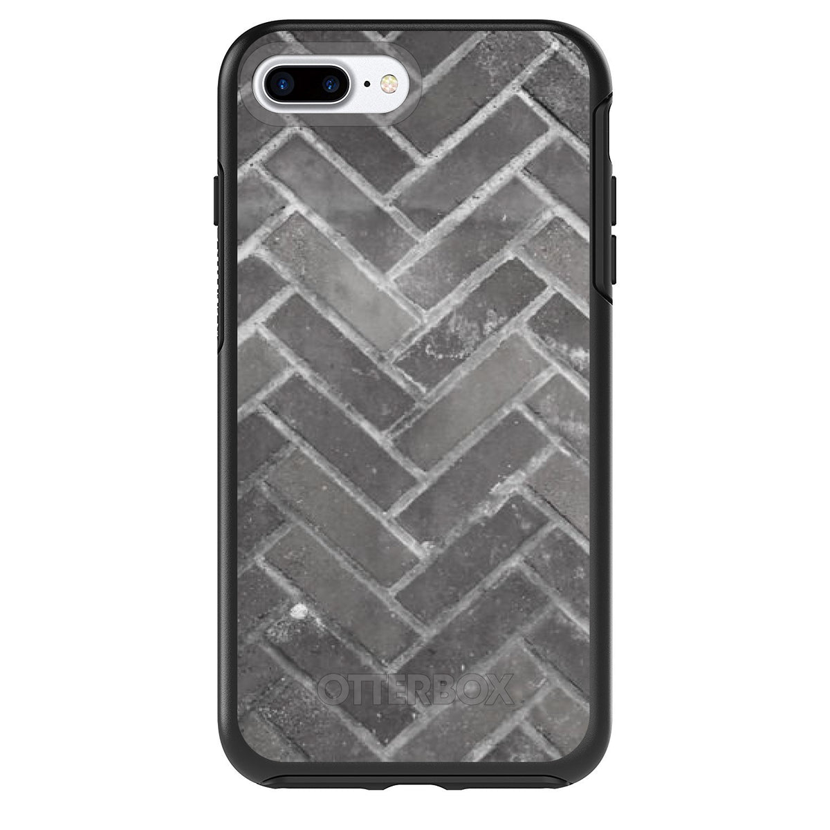 Herringbone Brick Floor OtterBox Symmetry Case for iPhone & Galaxy, view 2
