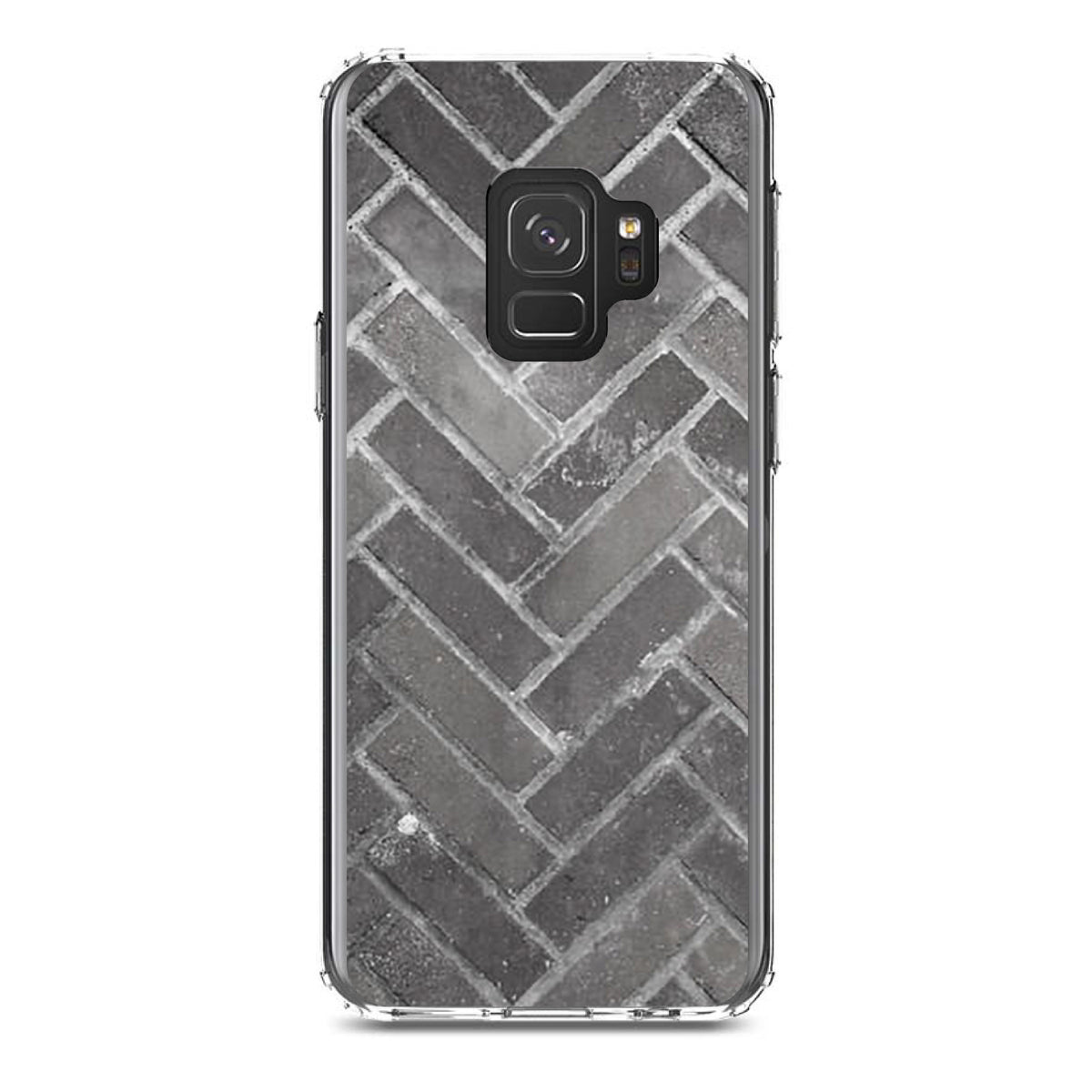 Herringbone Brick Floor Clear Shockproof iPhone Case, view 19