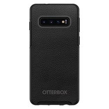 DistinctInk™ OtterBox Symmetry Series Case for Apple iPhone / Samsung Galaxy / Google Pixel - Black Leather Print Design