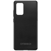 DistinctInk™ OtterBox Symmetry Series Case for Apple iPhone / Samsung Galaxy / Google Pixel - Black Leather Print Design