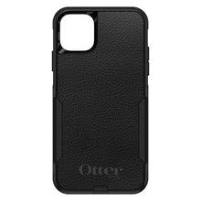 DistinctInk™ OtterBox Commuter Series Case for Apple iPhone or Samsung Galaxy - Black Leather Print Design