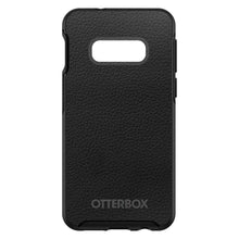 DistinctInk™ OtterBox Symmetry Series Case for Apple iPhone / Samsung Galaxy / Google Pixel - Black Leather Print Design