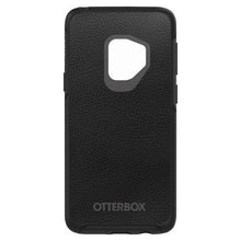 DistinctInk™ OtterBox Symmetry Series Case for Apple iPhone / Samsung Galaxy / Google Pixel - Black Leather Print Design