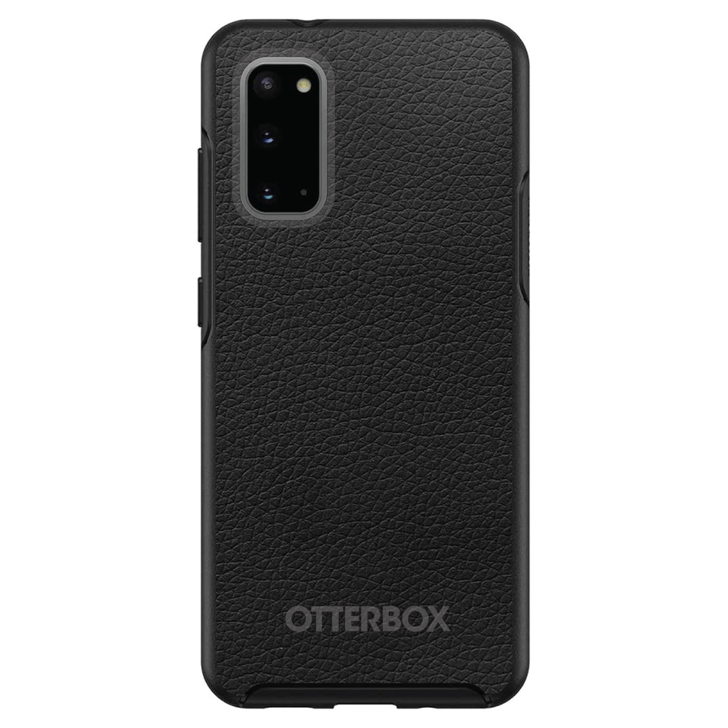 Black Leather Print Design OtterBox Symmetry Case for iPhone & Galaxy, view 5