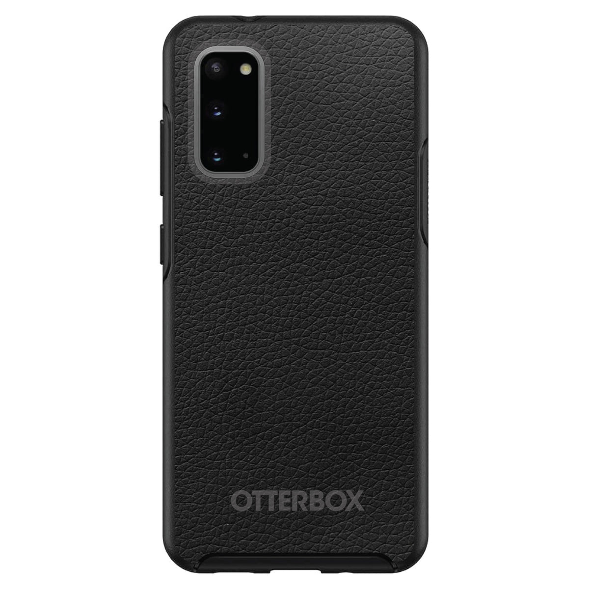 Black Leather Print Design OtterBox Symmetry Case for iPhone & Galaxy, view 5