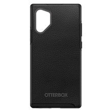 DistinctInk™ OtterBox Symmetry Series Case for Apple iPhone / Samsung Galaxy / Google Pixel - Black Leather Print Design