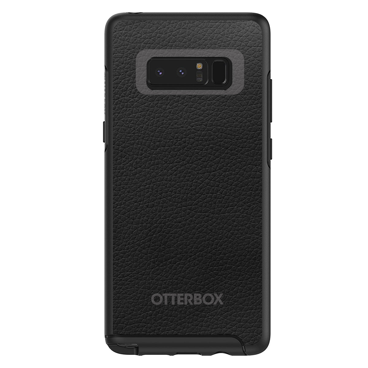 Black Leather Print Design OtterBox Symmetry Case for iPhone & Galaxy, view 14