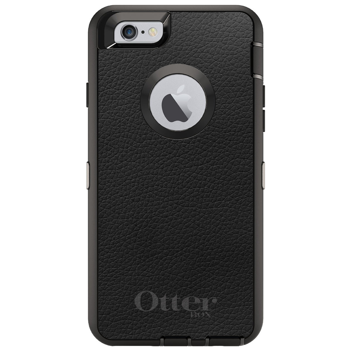Black Leather Print Design OtterBox Defender Case for iPhone & Galaxy, view 4