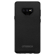 DistinctInk™ OtterBox Symmetry Series Case for Apple iPhone / Samsung Galaxy / Google Pixel - Black Leather Print Design