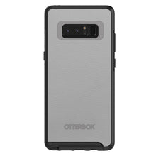 DistinctInk™ OtterBox Symmetry Series Case for Apple iPhone / Samsung Galaxy / Google Pixel - Lt Grey Leather Print Design