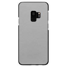 DistinctInk® Hard Plastic Snap-On Case for Apple iPhone or Samsung Galaxy - Lt Grey Leather Print Design