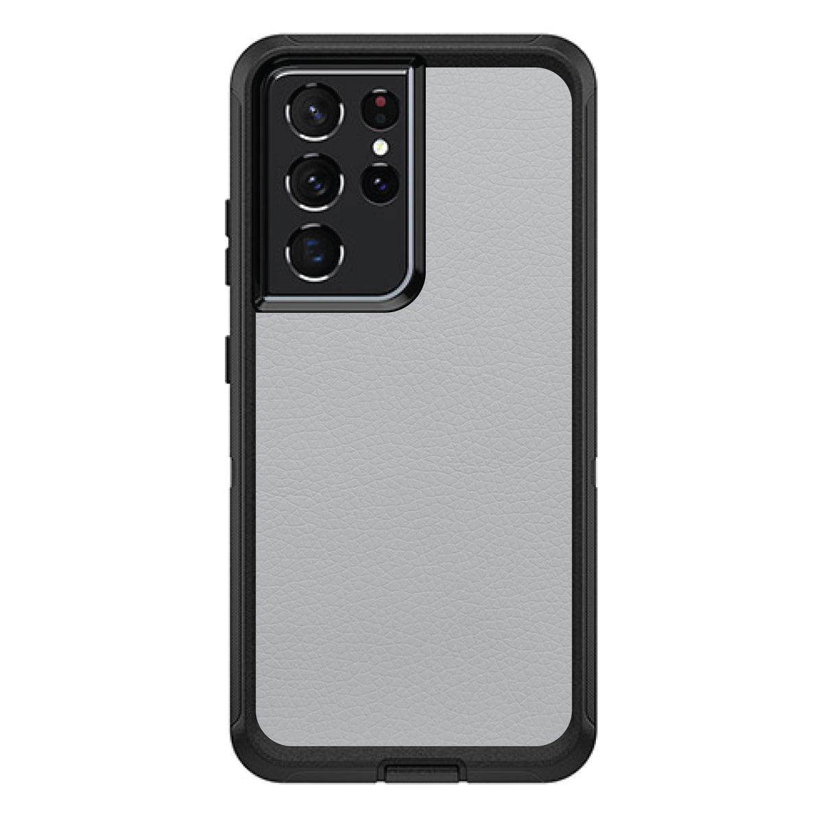 Lt Grey Leather Print Design OtterBox Defender Case for iPhone & Galaxy, view 7