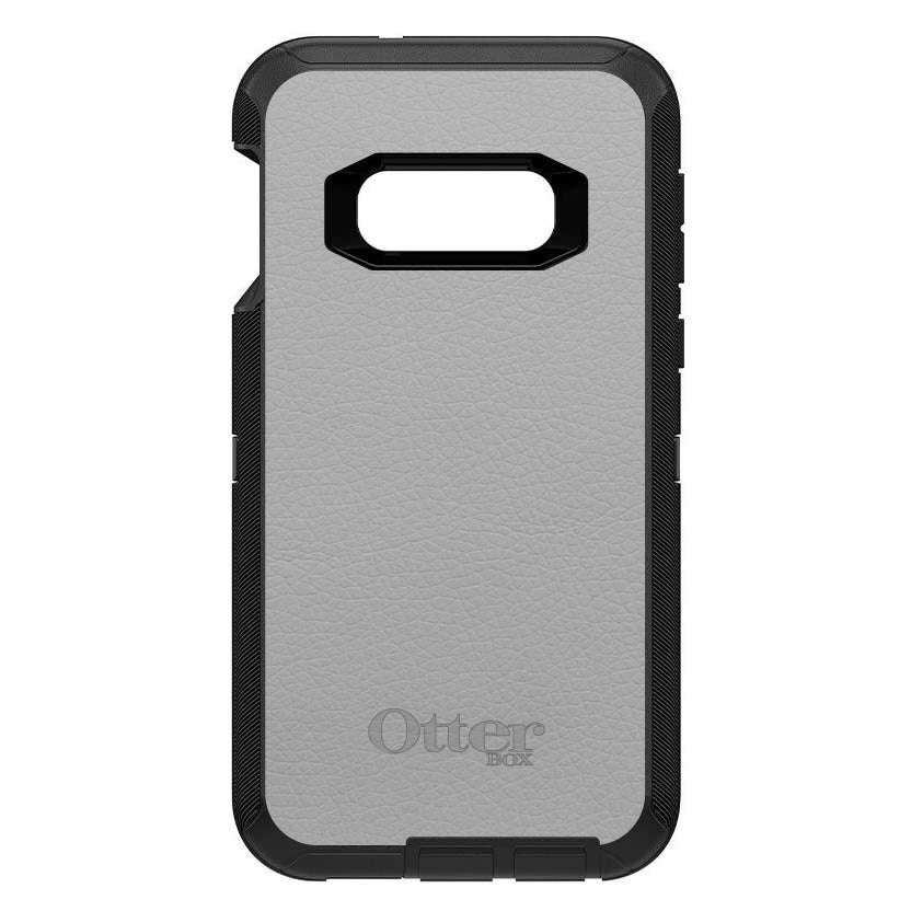 Lt Grey Leather Print Design OtterBox Defender Case for iPhone & Galaxy, view 10