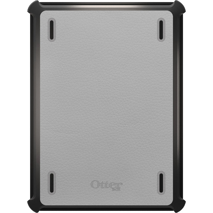 DistinctInk™ OtterBox Defender Series Case for Apple iPad / iPad Pro / iPad Air / iPad Mini - Lt Grey Leather Print Design
