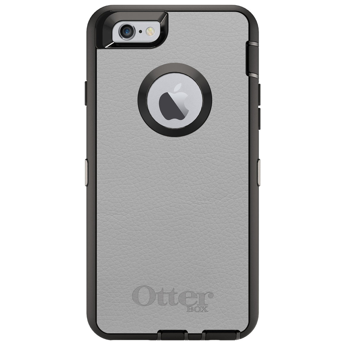 Lt Grey Leather Print Design OtterBox Defender Case for iPhone & Galaxy, view 4