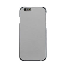 DistinctInk® Hard Plastic Snap-On Case for Apple iPhone or Samsung Galaxy - Lt Grey Leather Print Design