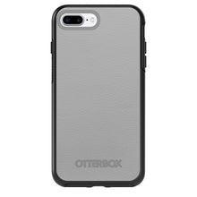DistinctInk™ OtterBox Symmetry Series Case for Apple iPhone / Samsung Galaxy / Google Pixel - Lt Grey Leather Print Design