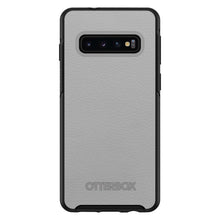 DistinctInk™ OtterBox Symmetry Series Case for Apple iPhone / Samsung Galaxy / Google Pixel - Lt Grey Leather Print Design