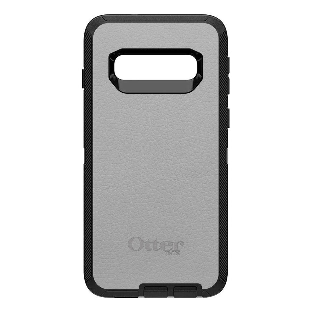 Lt Grey Leather Print Design OtterBox Defender Case for iPhone & Galaxy, view 9