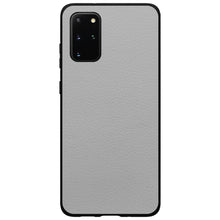 DistinctInk® Hard Plastic Snap-On Case for Apple iPhone or Samsung Galaxy - Lt Grey Leather Print Design