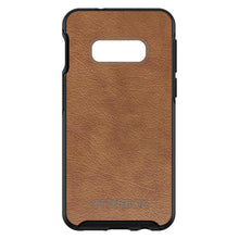 DistinctInk™ OtterBox Symmetry Series Case for Apple iPhone / Samsung Galaxy / Google Pixel - Dark Brown Leather Print Design