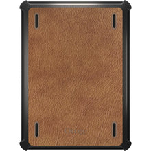 DistinctInk™ OtterBox Defender Series Case for Apple iPad / iPad Pro / iPad Air / iPad Mini - Dark Brown Leather Print Design