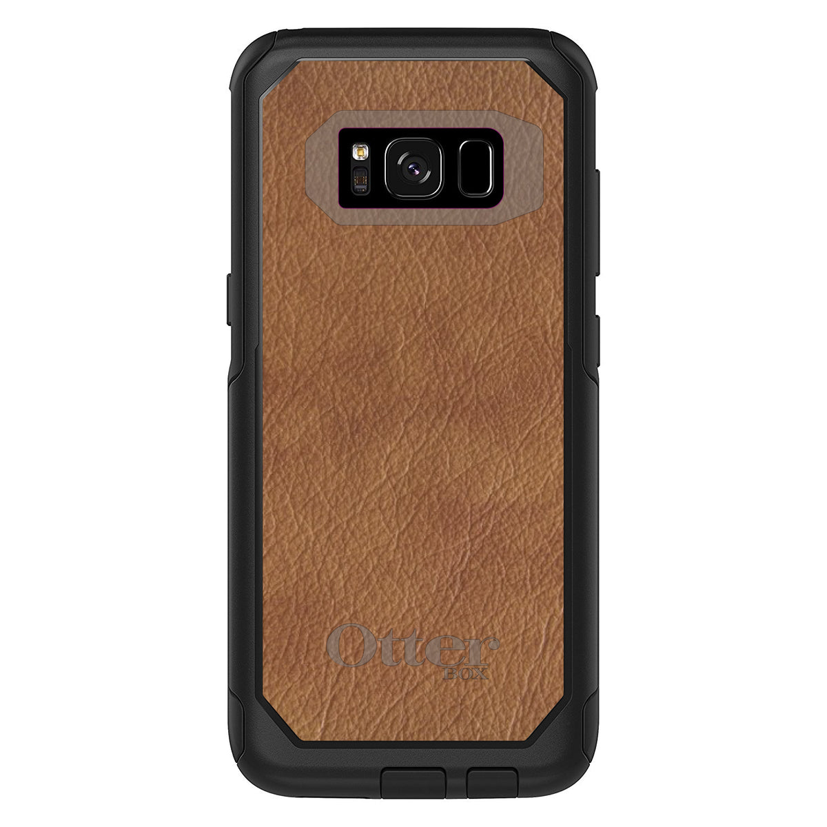 Dark Brown Leather Print Design OtterBox Commuter Case for iPhone & Galaxy, view 10