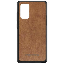 DistinctInk™ OtterBox Symmetry Series Case for Apple iPhone / Samsung Galaxy / Google Pixel - Dark Brown Leather Print Design