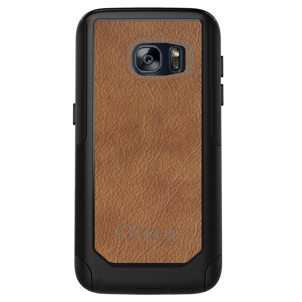 Dark Brown Leather Print Design OtterBox Commuter Case for iPhone & Galaxy, view 11
