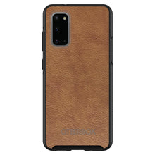 DistinctInk™ OtterBox Symmetry Series Case for Apple iPhone / Samsung Galaxy / Google Pixel - Dark Brown Leather Print Design