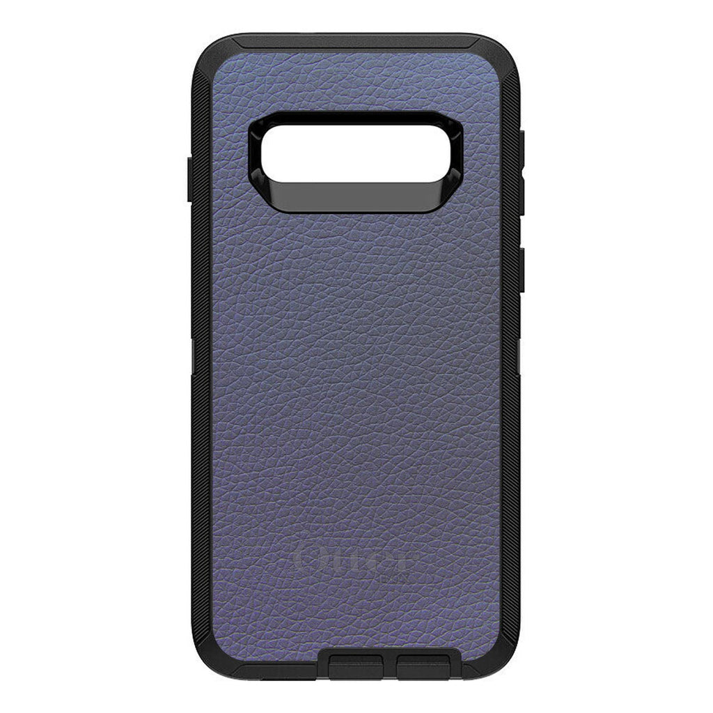 Dark Grey Leather Print Design OtterBox Defender Case for iPhone & Galaxy, view 9