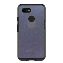 DistinctInk™ OtterBox Symmetry Series Case for Apple iPhone / Samsung Galaxy / Google Pixel - Dark Grey Leather Print Design