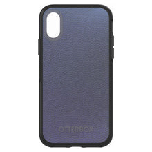 DistinctInk™ OtterBox Symmetry Series Case for Apple iPhone / Samsung Galaxy / Google Pixel - Dark Grey Leather Print Design