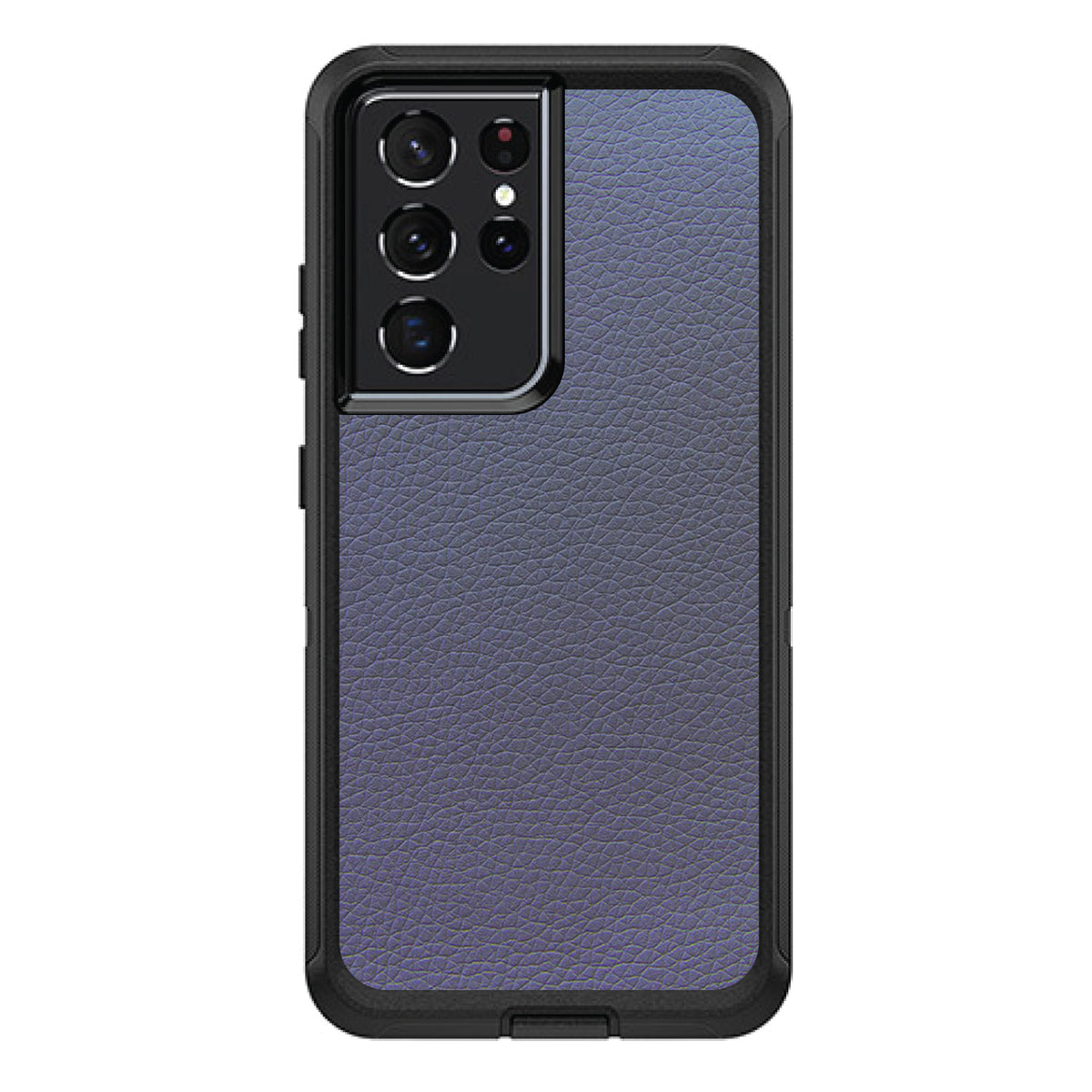 Dark Grey Leather Print Design OtterBox Defender Case for iPhone & Galaxy, view 7