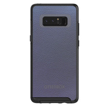 DistinctInk™ OtterBox Symmetry Series Case for Apple iPhone / Samsung Galaxy / Google Pixel - Dark Grey Leather Print Design