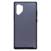 DistinctInk™ OtterBox Symmetry Series Case for Apple iPhone / Samsung Galaxy / Google Pixel - Dark Grey Leather Print Design