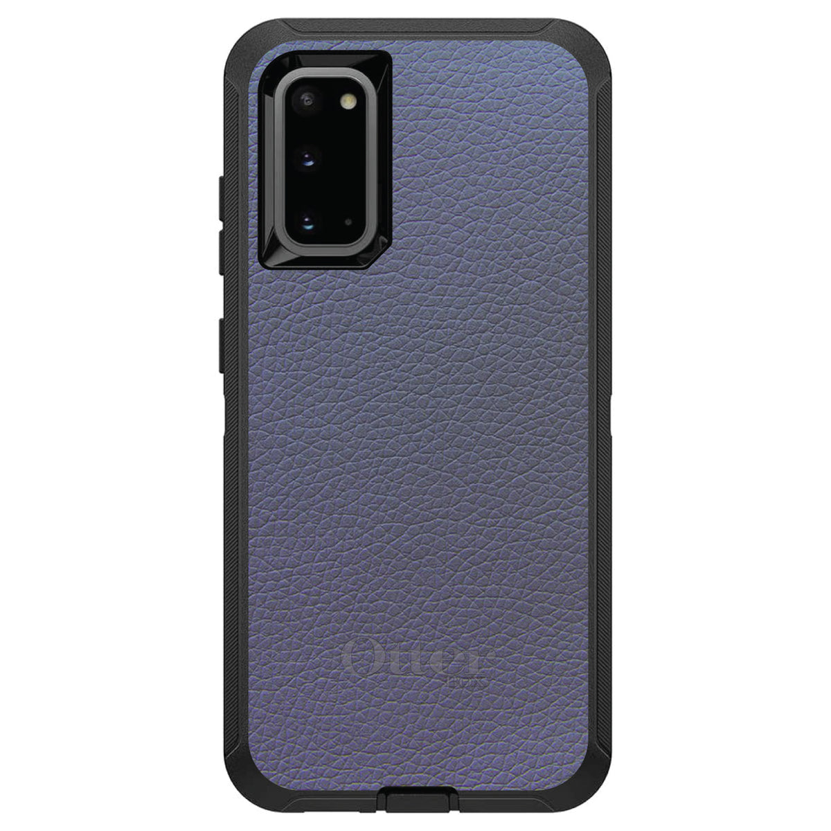 Dark Grey Leather Print Design OtterBox Defender Case for iPhone & Galaxy, view 8