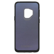 DistinctInk™ OtterBox Symmetry Series Case for Apple iPhone / Samsung Galaxy / Google Pixel - Dark Grey Leather Print Design