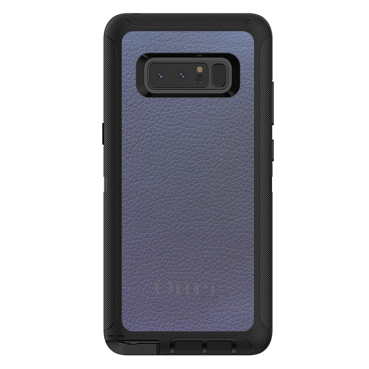 Dark Grey Leather Print Design OtterBox Defender Case for iPhone & Galaxy, view 17