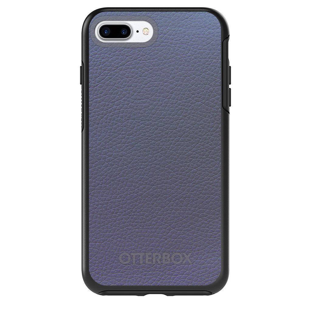 Dark Grey Leather Print Design OtterBox Symmetry Case for iPhone & Galaxy, view 2