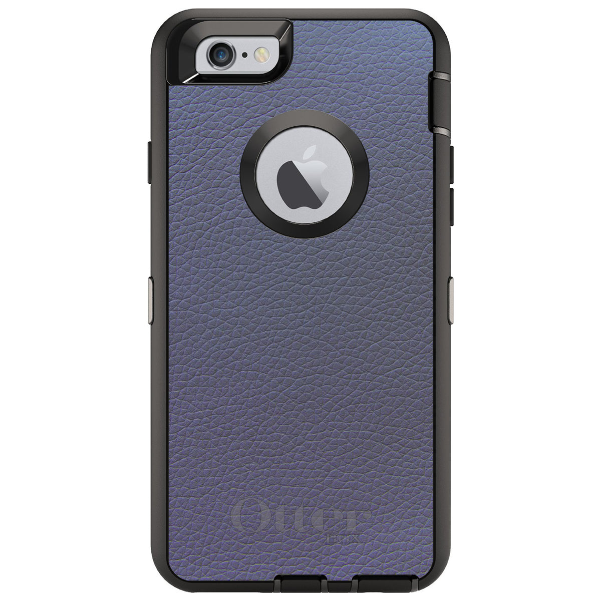 Dark Grey Leather Print Design OtterBox Defender Case for iPhone & Galaxy, view 4