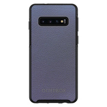 DistinctInk™ OtterBox Symmetry Series Case for Apple iPhone / Samsung Galaxy / Google Pixel - Dark Grey Leather Print Design
