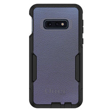 DistinctInk™ OtterBox Commuter Series Case for Apple iPhone or Samsung Galaxy - Dark Grey Leather Print Design
